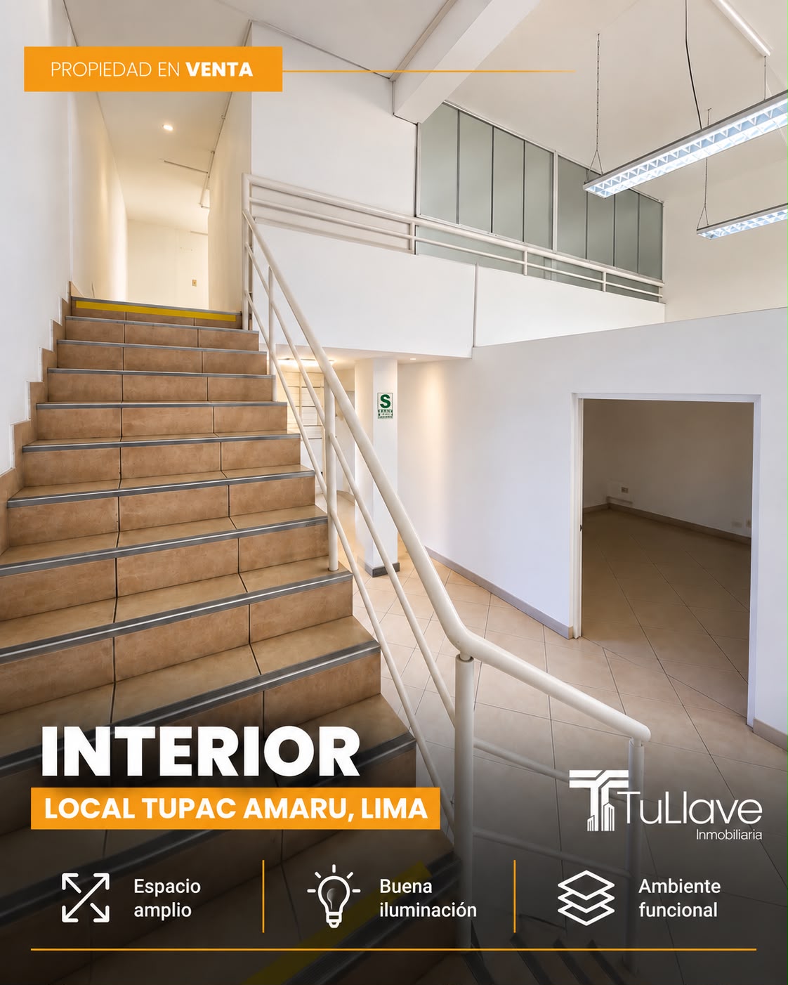 ALQUILER DE LOCAL COMERCIAL EN PLENA AVENIDA TUPAC AMARUC -COMAS — foto 3