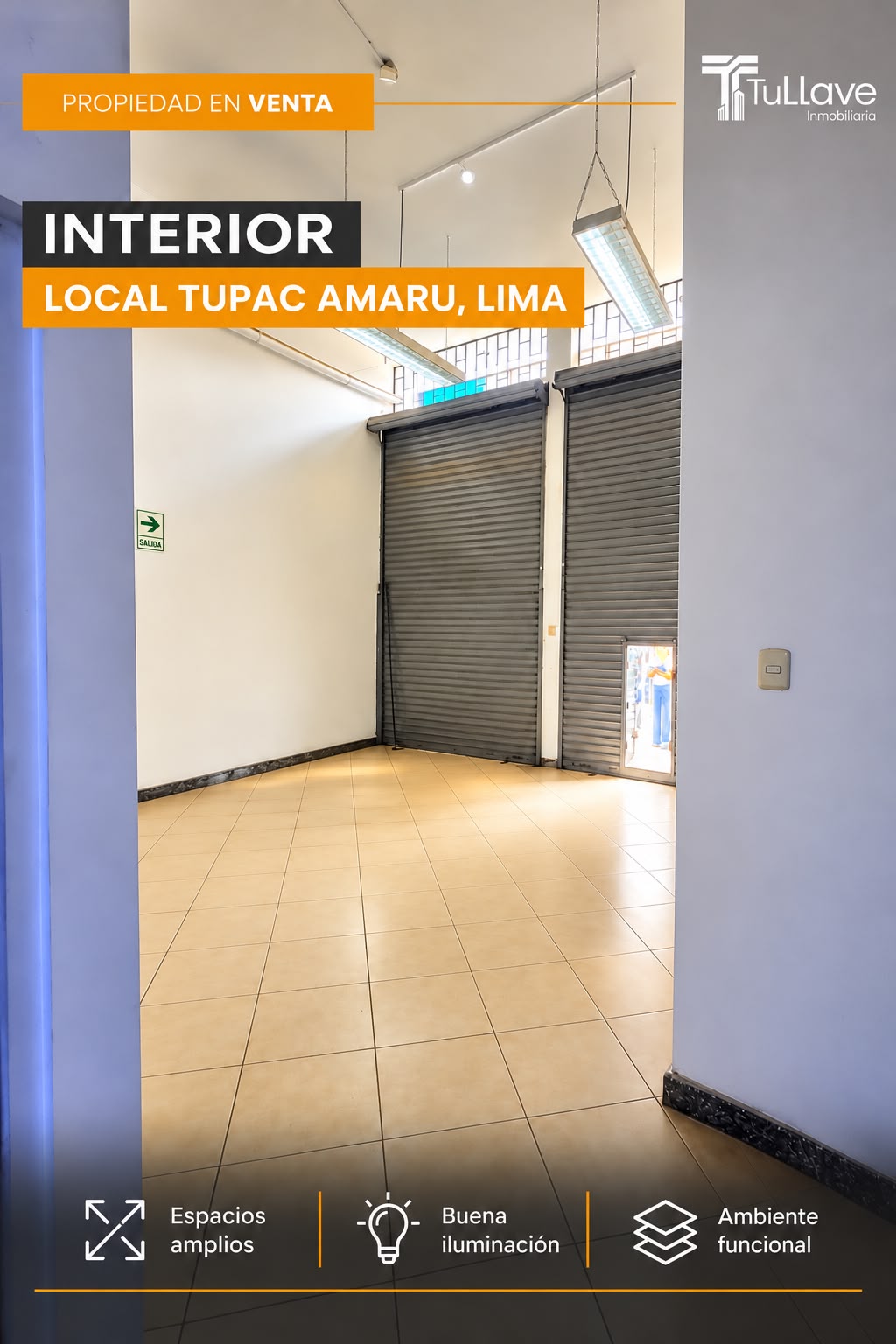 ALQUILER DE LOCAL COMERCIAL EN PLENA AVENIDA TUPAC AMARUC -COMAS — foto 4